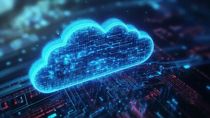 Cloud computing technology connecting digital devices and networks - Powered by Adobe