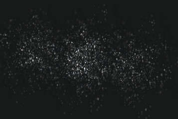 Abstract cosmic dust cloud with glowing particles and stellar light effects for space backgrounds