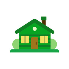 green house isolated on white