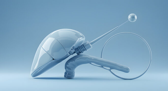 Futuristic Medical Research Lab Anatomy Technology Concept