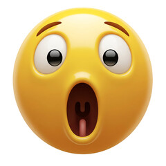 Shocked Emoji – Wide-Eyed Yellow Face with Open Mouth