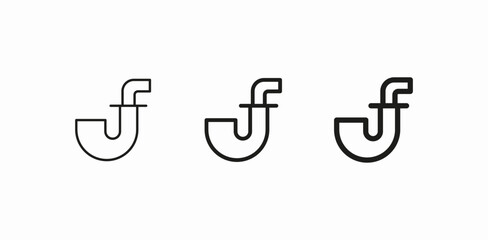 smoking pipe object icon sign vector