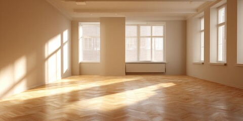 Empty room bathed in sunlight (1)