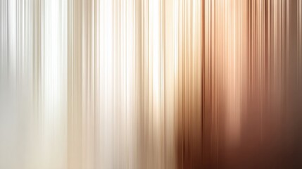 Obraz premium Abstract design featuring brown to beige gradient with vertical blur, minimalist motion blur concept, simple clean modern backdrop for banner, poster, or cover