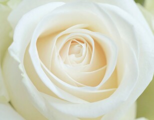 Closeup of a delicate white rose