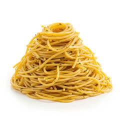 pasta on white background
