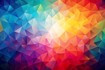 Obraz premium Colorful background with many different colored triangles