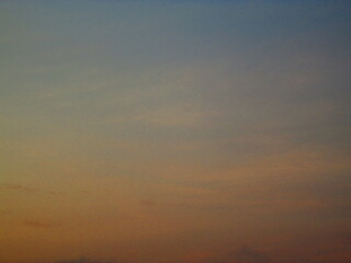 The morning sunlight makes the sky and clouds patterned