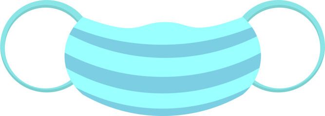 illustration of blue mask
