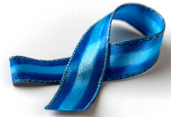 International Symbol of Prstate Cancer Awareness Monh Blue Ribbon on Transparet Background. Png file