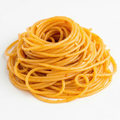 pasta on white background
