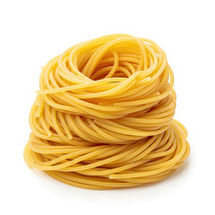 pasta on white background