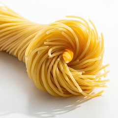 pasta on white background