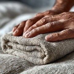 Fototapeta premium Touch of freshness, touch of care. Generative AI