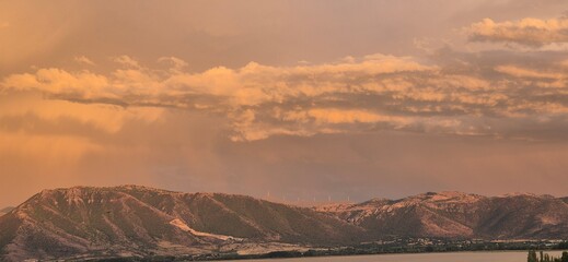 sunrise in the mountains