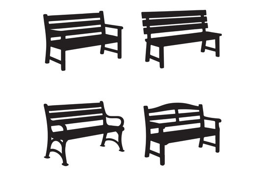 Armory Bench silhouette vector