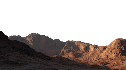 Red And Brown Rocky Mountain Landscape At Sunset