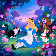 Whimsical Wonderland Friends in Enchanted Forest