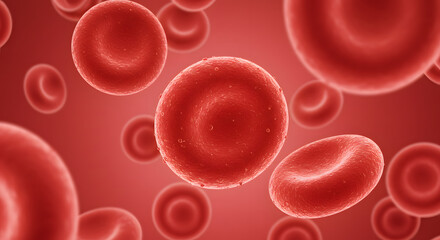 Red Blood Cells Flowing Stream Erythrocytes Medical Science Illustration