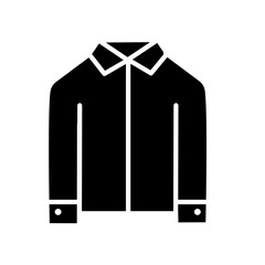 Male formal shirt with collar and pocket - vector icon