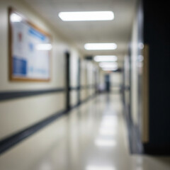 Blur image background of corridor in hospital or clinic image.