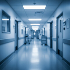 Blur image background of corridor in hospital or clinic image.