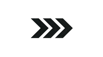 Triple Glittery Arrows on Black Background