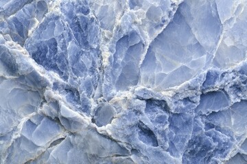 Obraz premium Close-up view of a light blue stone with veining