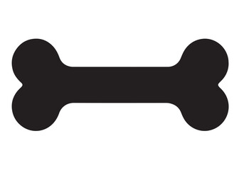 dog bone logo silhouette vector, dogs bone vector illustration, pet bone logo silhouette vector, puppy chew bone vector, animal bone logo silhouette vector on white background 