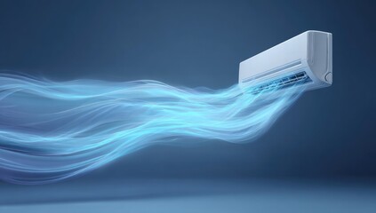 Air conditioner emitting cool air