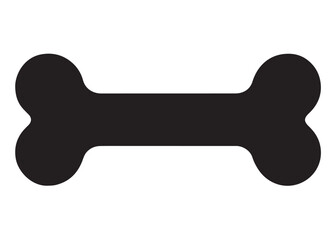 dog bone logo silhouette vector, dogs bone vector illustration, pet bone logo silhouette vector, puppy chew bone vector, animal bone logo silhouette vector on white background 