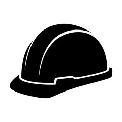 Fototapeta premium Black hard hat vector