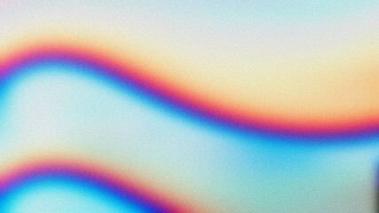 Abstract gradient background with smooth rainbow curves in blue, orange, and violet tones. Perfect for creative design, branding, digital art, posters, and modern visual projects.
