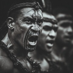face tatoo, maori portrait