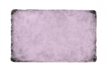 Rectangular light purple textured background with dark border on transparent background, ideal for adding a vintage touch to designs