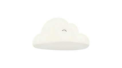 Soft fluffy cartoon clouds, transparent PNG, cute kids clipart for nursery and educational designs