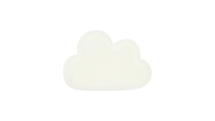 Soft fluffy cartoon clouds, transparent PNG, cute kids clipart for nursery and educational designs