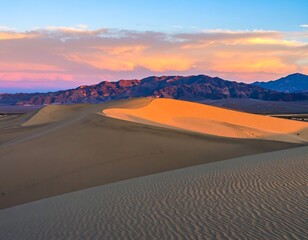 Death Valley Dunes Sunset View (1)