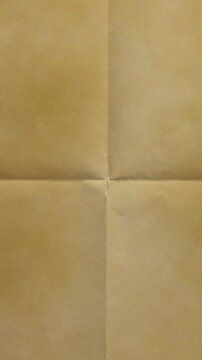 Folding Old Paper Antique Animation. Vertical Animation