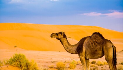 Desert Camel Silhouette