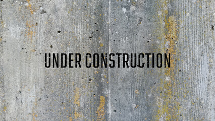 under construction sign	
