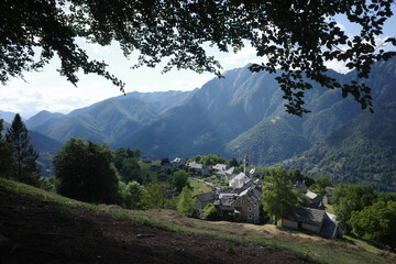 The Village of Rasa in Centovalli, Southern Switzerland