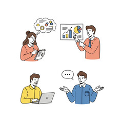 Diverse business professionals collaborating on data analysis and strategic planning for corporate growth and successful teamwork in a modern office environment