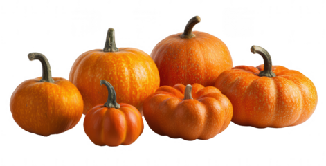 set of pumpkins, jpeg, png, transparent