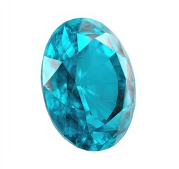 Fototapeta premium A brilliant, vibrant, turquoise gemstone