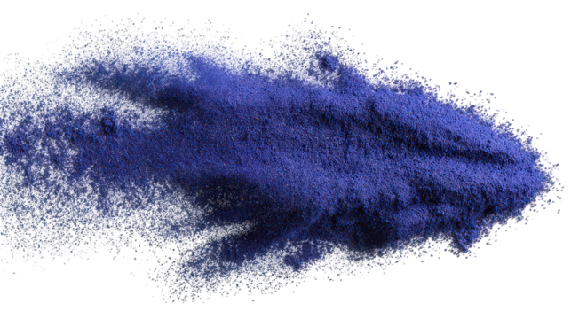 Abstract Blue Purple Glitter Texture on Transparent Background