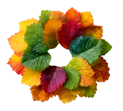 PNG Leafs autumn circle plnt.