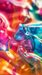 Minimal artistic background with spilled colors flowing and dripping across the canvas, creating a vibrant explosion of paint.