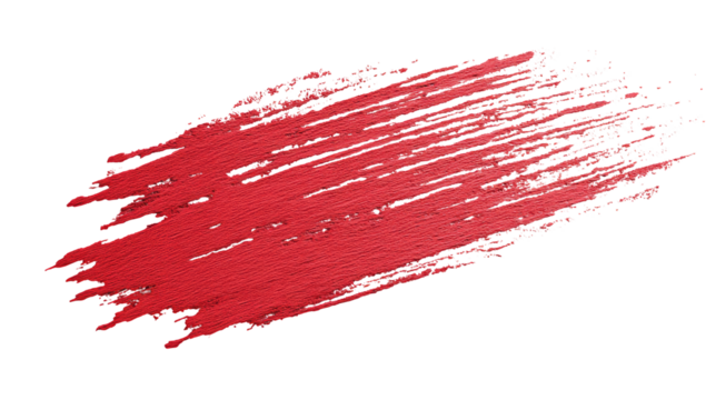 A bold, crimson paint stroke - Powered by Adobe