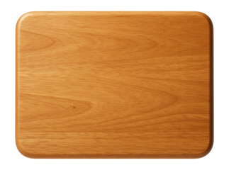 Rubberwood cutting board with rounded corners